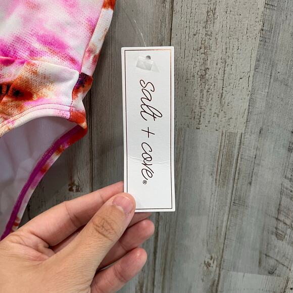 New Salt + Cove Juniors Dye For You High-Waist Bikini Bottoms Small - Multicolor - Picture 2 of 5